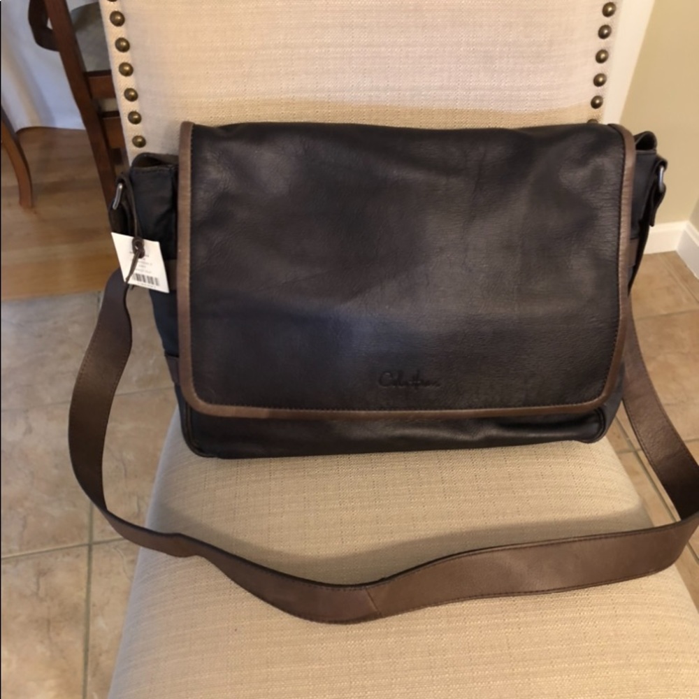 New with tags! Cole Haan  leather messenger bag